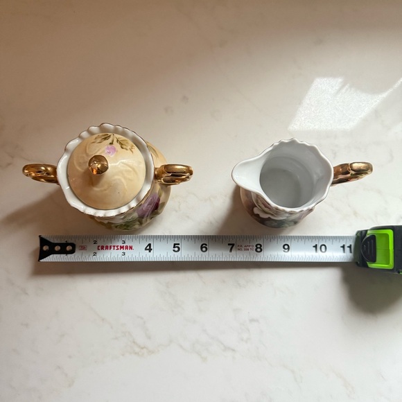 Vintage Sugar Bowl and Creamer Set - Picture 3 of 8